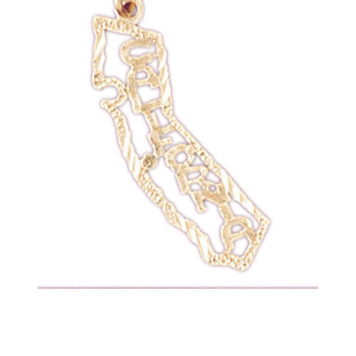 14K GOLD TRAVEL MAP CHARM - TENNESSEE #5051