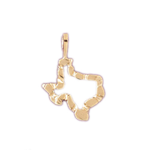 14K GOLD TRAVEL MAP CHARM - TEXAS #5058
