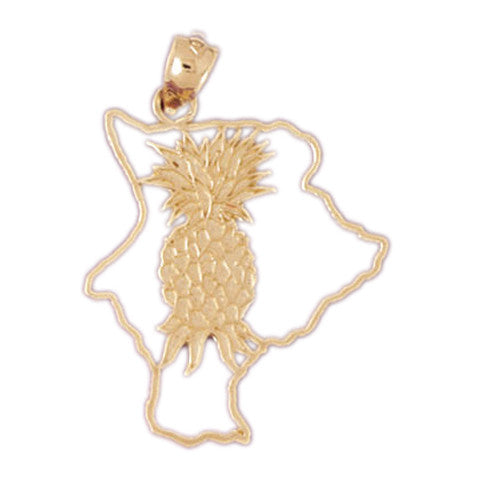 14K GOLD TRAVEL MAP CHARM #5041