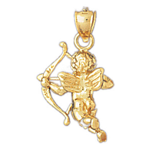14K GOLD TWO COLOR CHARM - ANGEL #10970