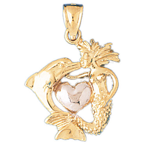 14K GOLD TWO TONE NAUTICAL CHARM #181