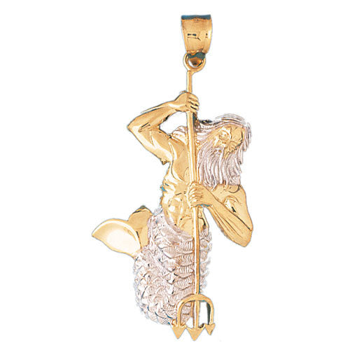 14K GOLD TWO TONE NAUTICAL CHARM #183