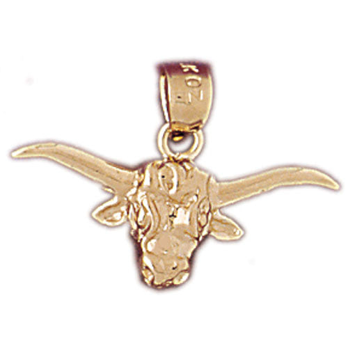 14K GOLD WESTERN CHARM - BULL #5261