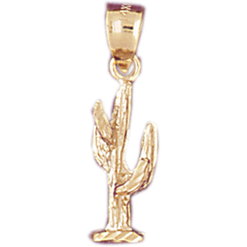 14K GOLD WESTERN CHARM - CACTUS #5216