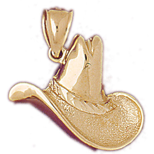 14K GOLD WESTERN CHARM - COWBOY HAT #5168
