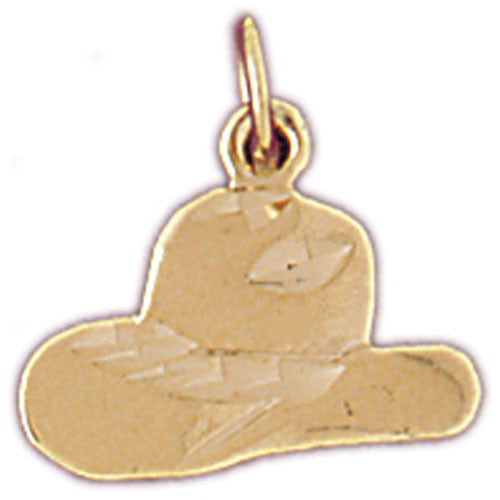 14K GOLD WESTERN CHARM - COWBOY HAT #5170