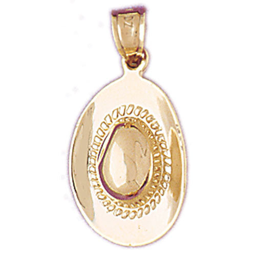 14K GOLD WESTERN CHARM - COWBOY HAT #5171