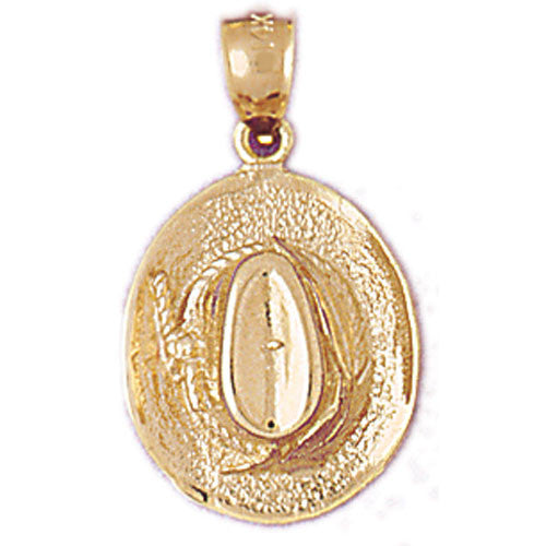 14K GOLD WESTERN CHARM - COWBOY HAT #5172