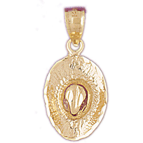 14K GOLD WESTERN CHARM - COWBOY HAT #5173