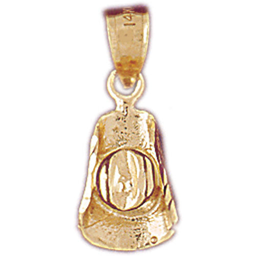 14K GOLD WESTERN CHARM - COWBOY HAT #5175