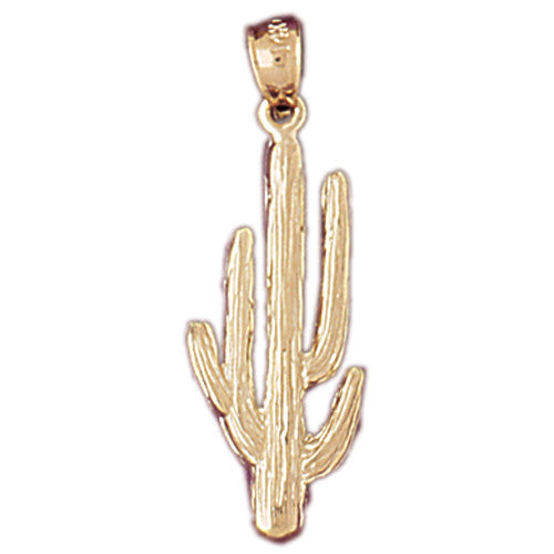 14K GOLD WESTERN CHARM - CACTUS #5212