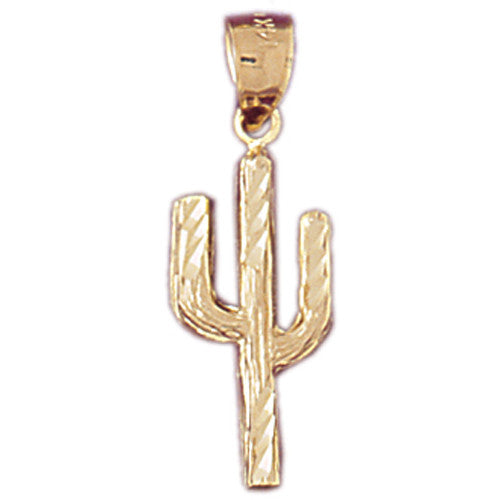 14K GOLD WESTERN CHARM - CACTUS #5213