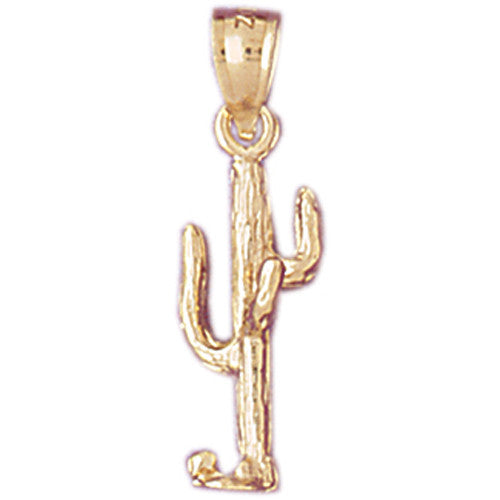 14K GOLD WESTERN CHARM - CACTUS #5215