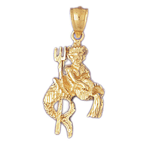 14K GOLD ZODIAC CHARM - AQUARIUS #9414