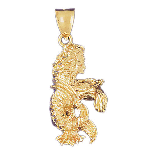 14K GOLD ZODIAC CHARM - AQUARIUS #9498