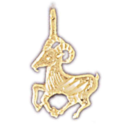 14K GOLD ZODIAC CHARM - ARIES #9332