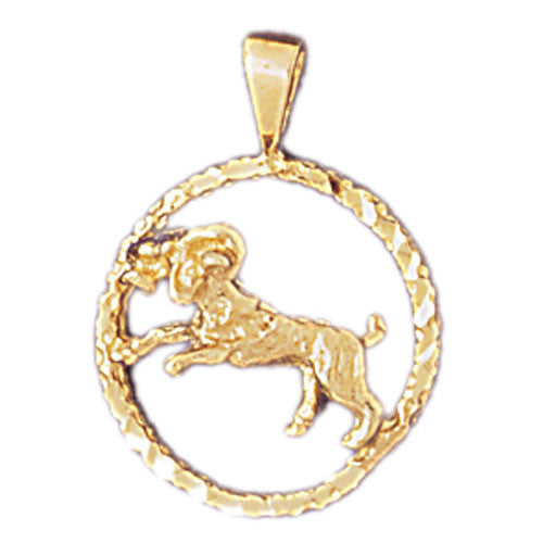 14K GOLD ZODIAC CHARM - ARIES #9356