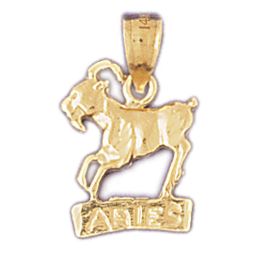 14K GOLD ZODIAC CHARM - ARIES #9368