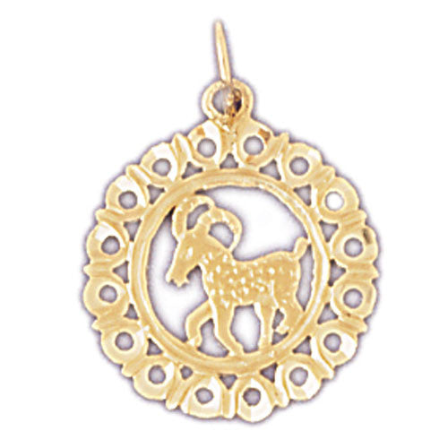 14K GOLD ZODIAC CHARM - ARIES #9440