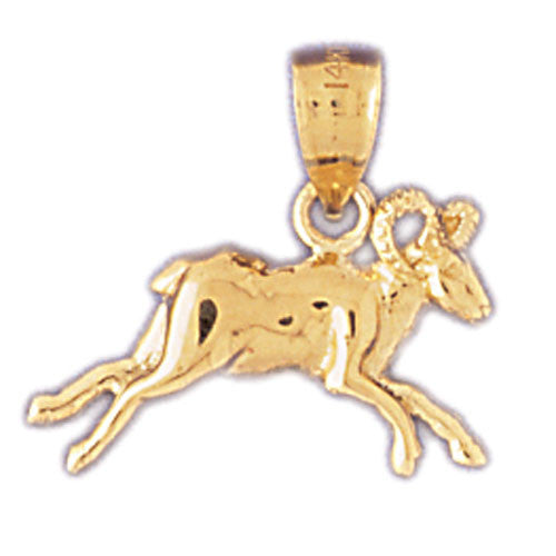 14K GOLD ZODIAC CHARM - ARIES #9452