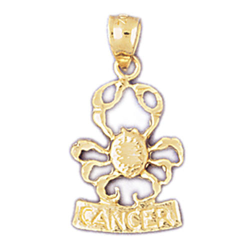 14K GOLD ZODIAC CHARM - CANCER #9371