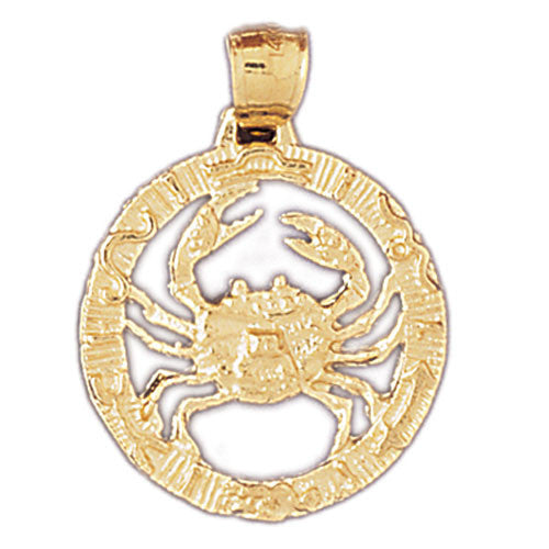 14K GOLD ZODIAC CHARM - CANCER #9395