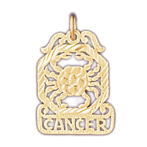 14K GOLD ZODIAC CHARM - CANCER #9467