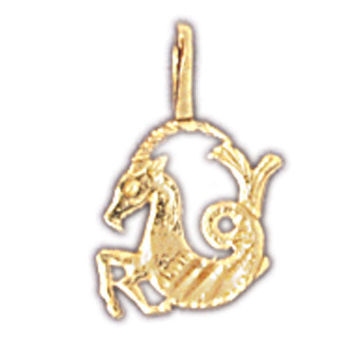 14K GOLD ZODIAC CHARM - CAPRICORN #9329