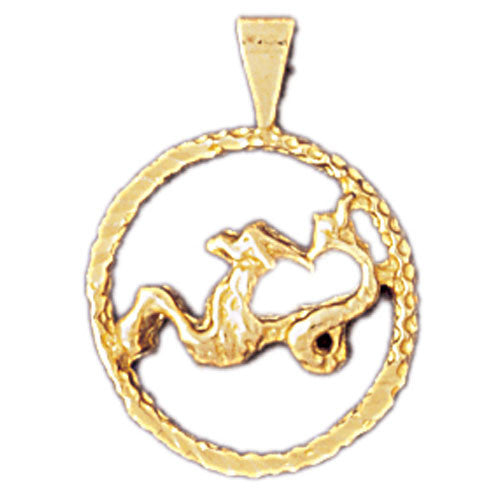 14K GOLD ZODIAC CHARM - CAPRICORN #9353