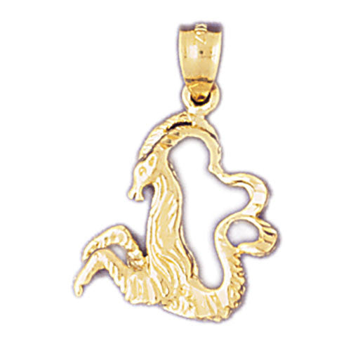 14K GOLD ZODIAC CHARM - CAPRICORN #9377