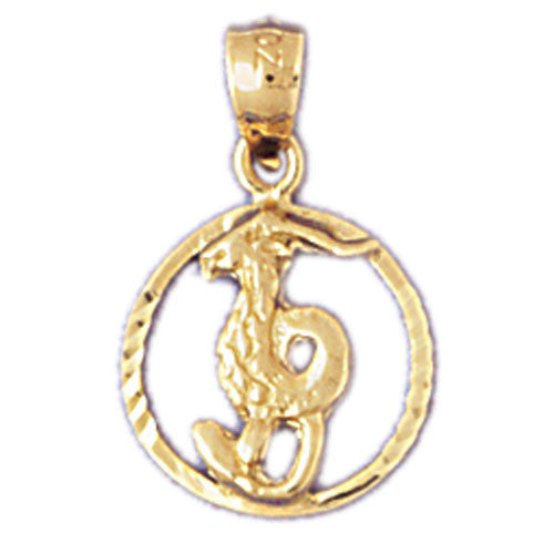 14K GOLD ZODIAC CHARM - CAPRICORN #9401