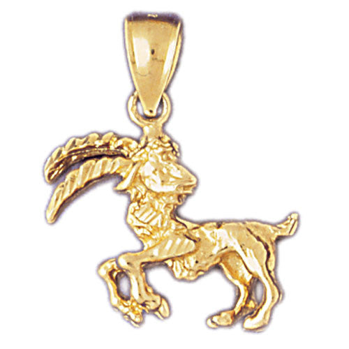 14K GOLD ZODIAC CHARM - CAPRICORN #9413
