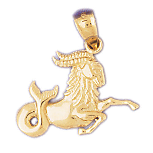 14K GOLD ZODIAC CHARM - CAPRICORN #9449