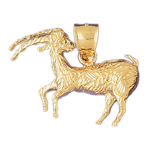 14K GOLD ZODIAC CHARM - CAPRICORN #9497