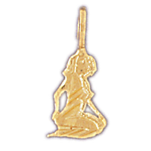 14K GOLD ZODIAC CHARM - GEMINI #9334