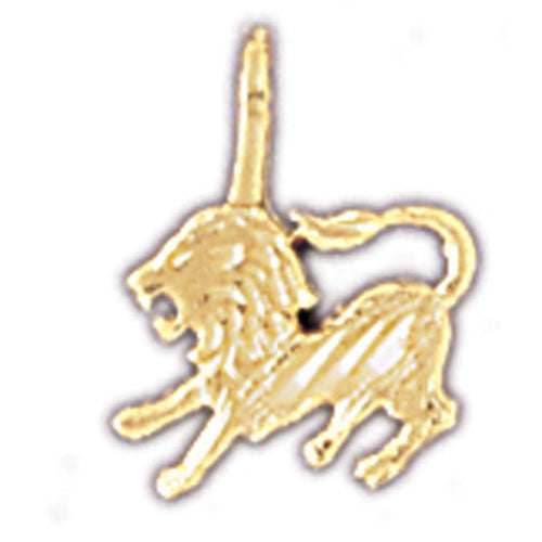14K GOLD ZODIAC CHARM - LEO #9336
