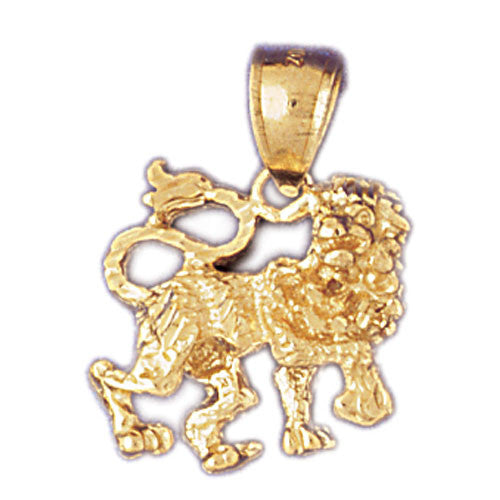 14K GOLD ZODIAC CHARM - LEO #9420