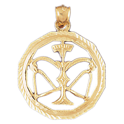 14K GOLD ZODIAC CHARM - LIBRA #9350