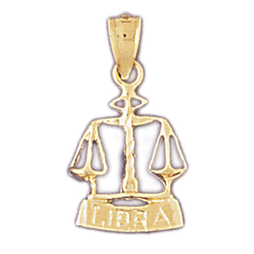 14K GOLD ZODIAC CHARM - LIBRA #9374