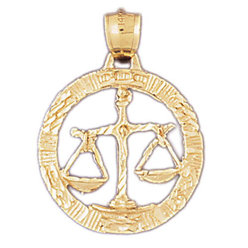 14K GOLD ZODIAC CHARM - LIBRA #9398