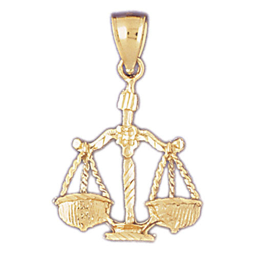 14K GOLD ZODIAC CHARM - LIBRA #9422