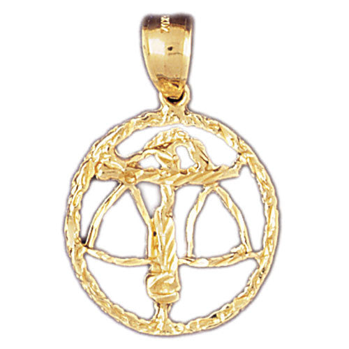 14K GOLD ZODIAC CHARM - LIBRA #9434