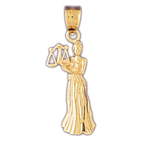 14K GOLD ZODIAC CHARM - LIBRA #9458