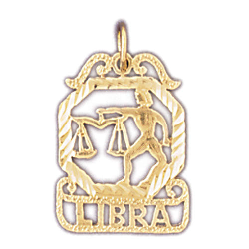 14K GOLD ZODIAC CHARM - LIBRA #9470