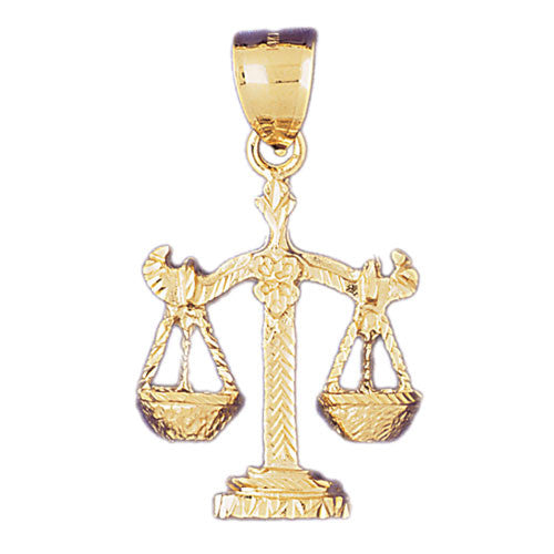 14K GOLD ZODIAC CHARM - LIBRA #9506