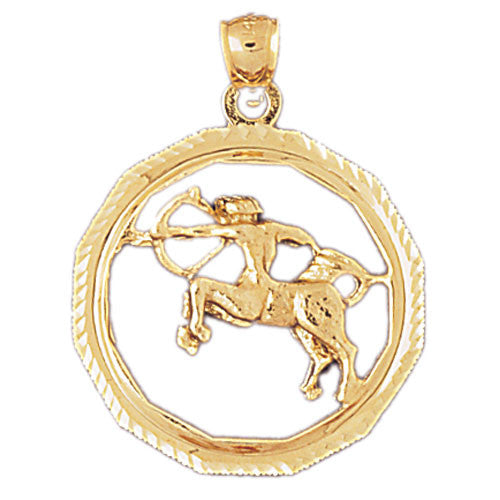 14K GOLD ZODIAC CHARM - SAGITTARIUS #9352