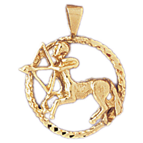 14K GOLD ZODIAC CHARM - SAGITTARIUS #9364
