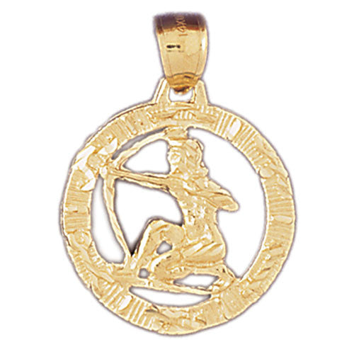 14K GOLD ZODIAC CHARM - SAGITTARIUS #9400