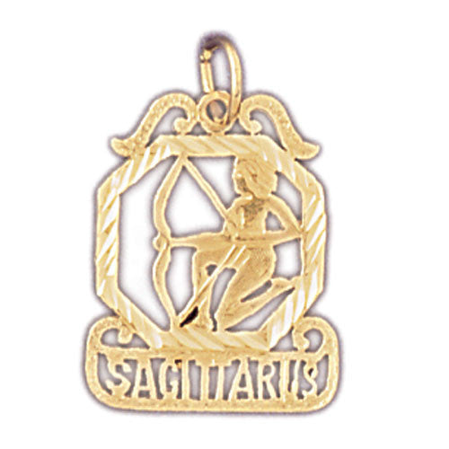 14K GOLD ZODIAC CHARM - SAGITTARIUS #9472