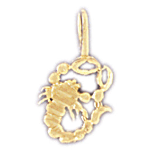 14K GOLD ZODIAC CHARM - SCORPIO #9339